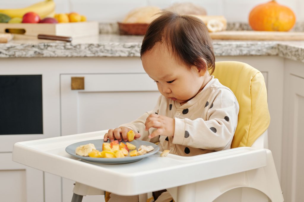 Baby in high chair